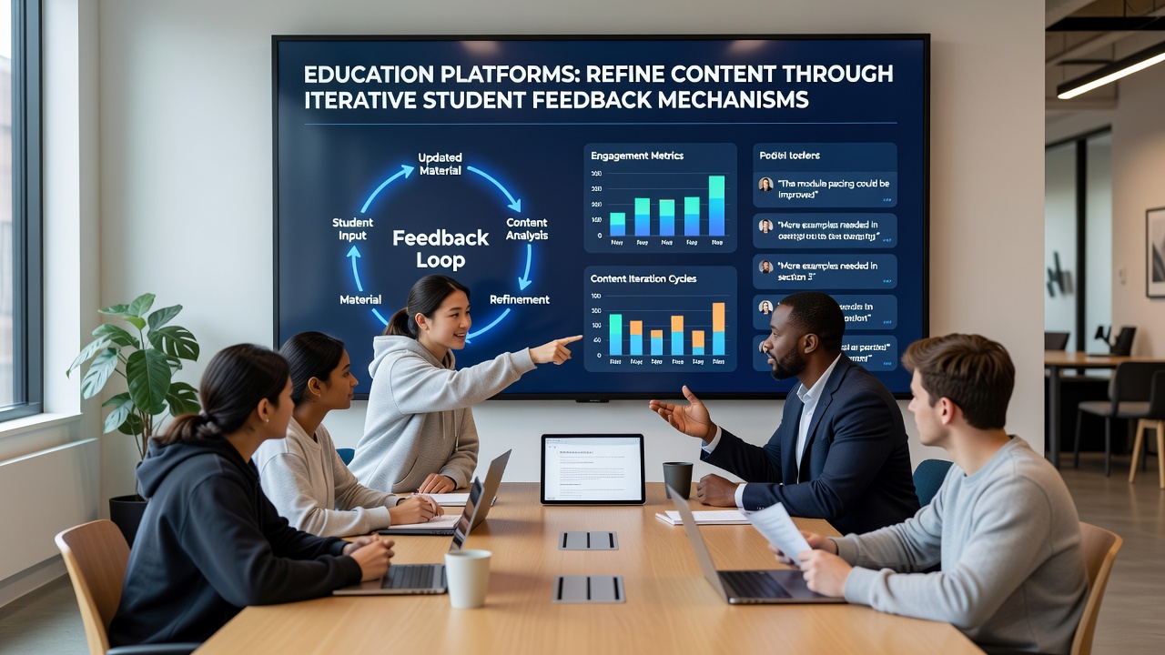 Iterative Student Feedback Mechanisms Enhance Content Refinement Across Digital Education Platforms